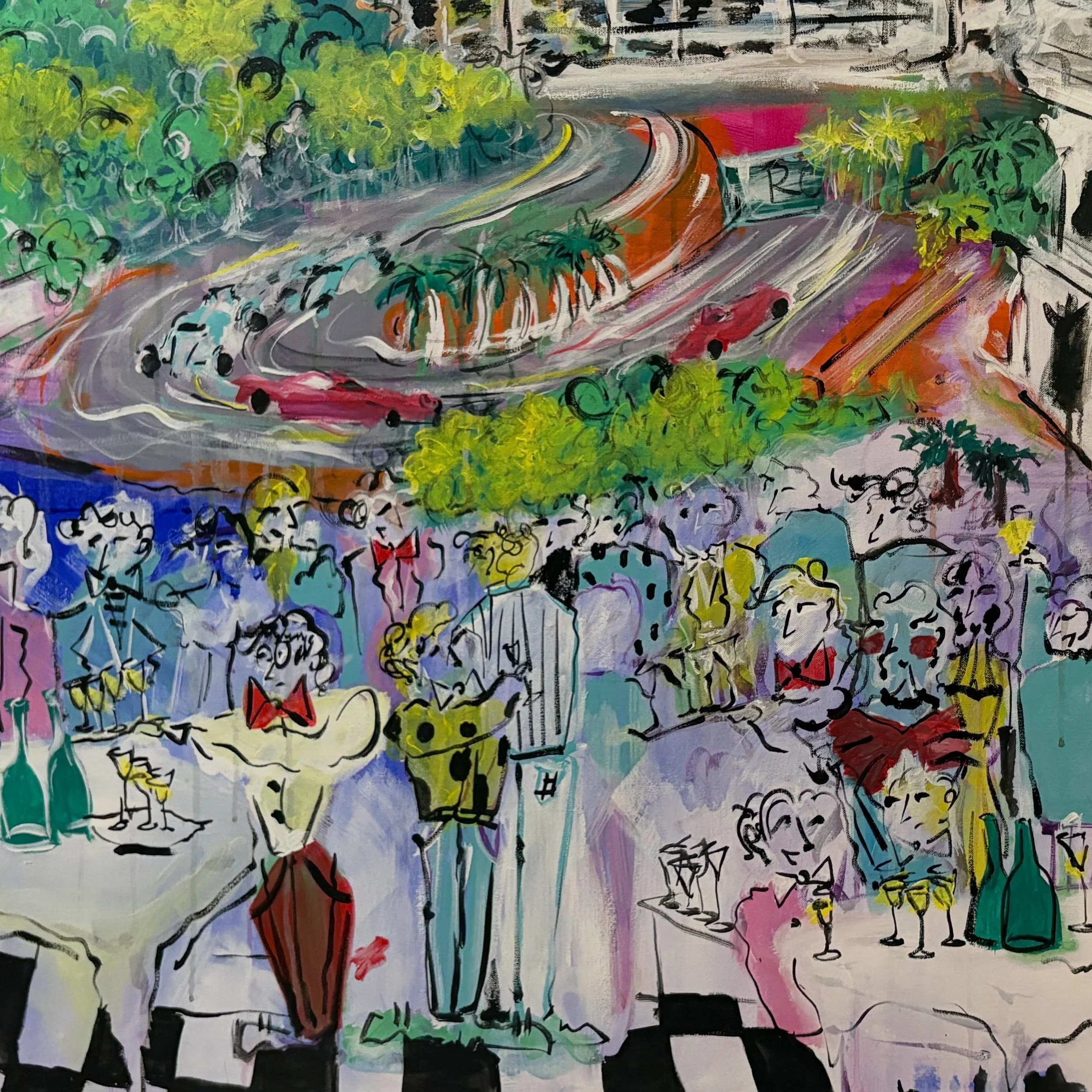 Always A Party For Grand Prix 
client commission
3x4 ft (framed)