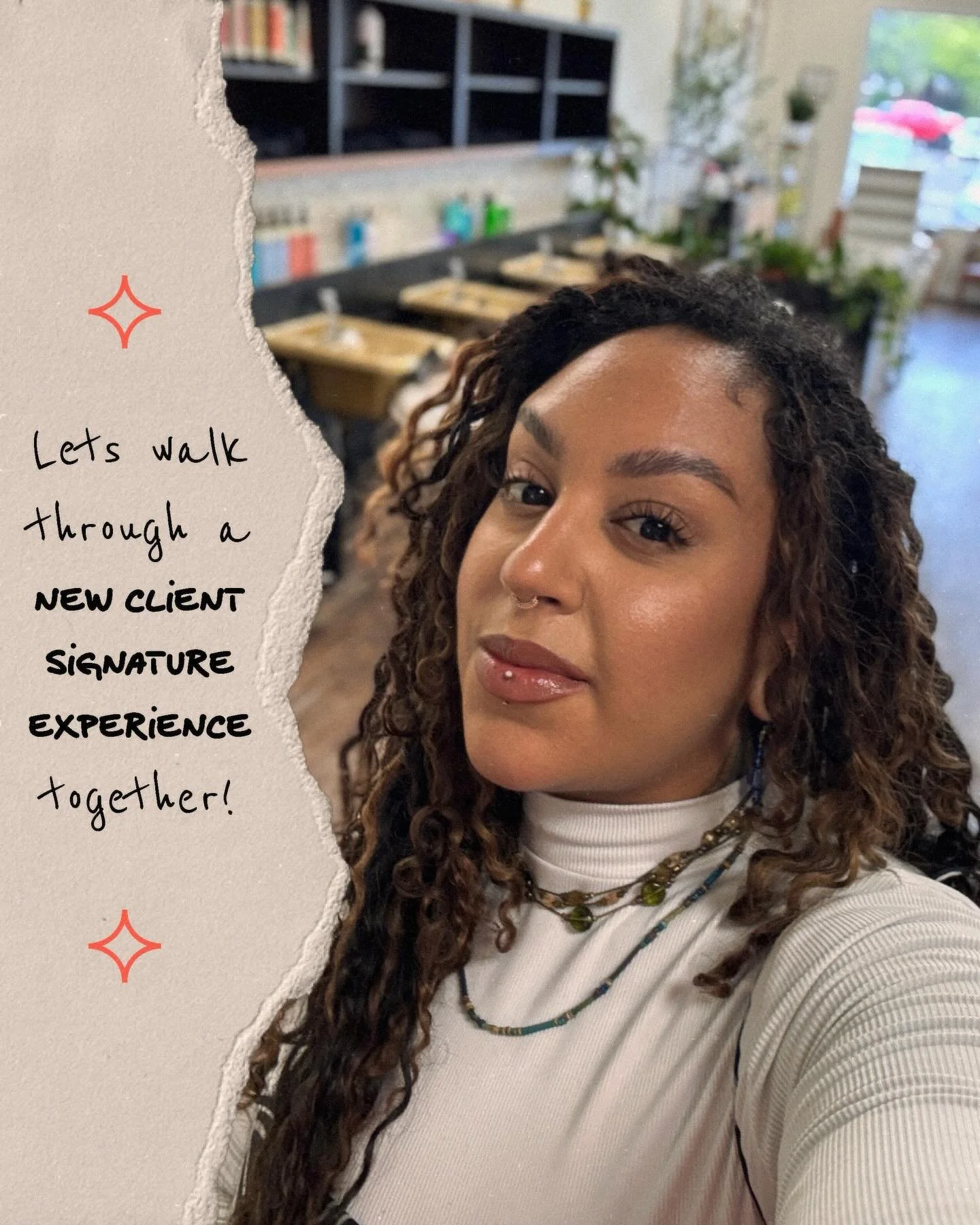 ⟡Let&rsquo;s walk through a &ldquo;signature curl cut&rdquo; appointment together! 
It&rsquo;s always nice to know exactly how something new will go before you even show up, that always gives me peace of mind and I figured most people feel the same. 