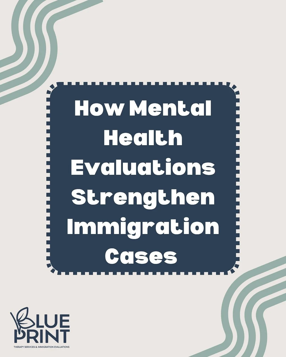 🧠✨ Your Story Can Strengthen Your Case

Immigration cases aren&rsquo;t just about paperwork &mdash; they&rsquo;re about people.
A mental health evaluation can:
✅ Add credibility to your case
✅ Humanize your experiences
✅ Highlight psychological hard