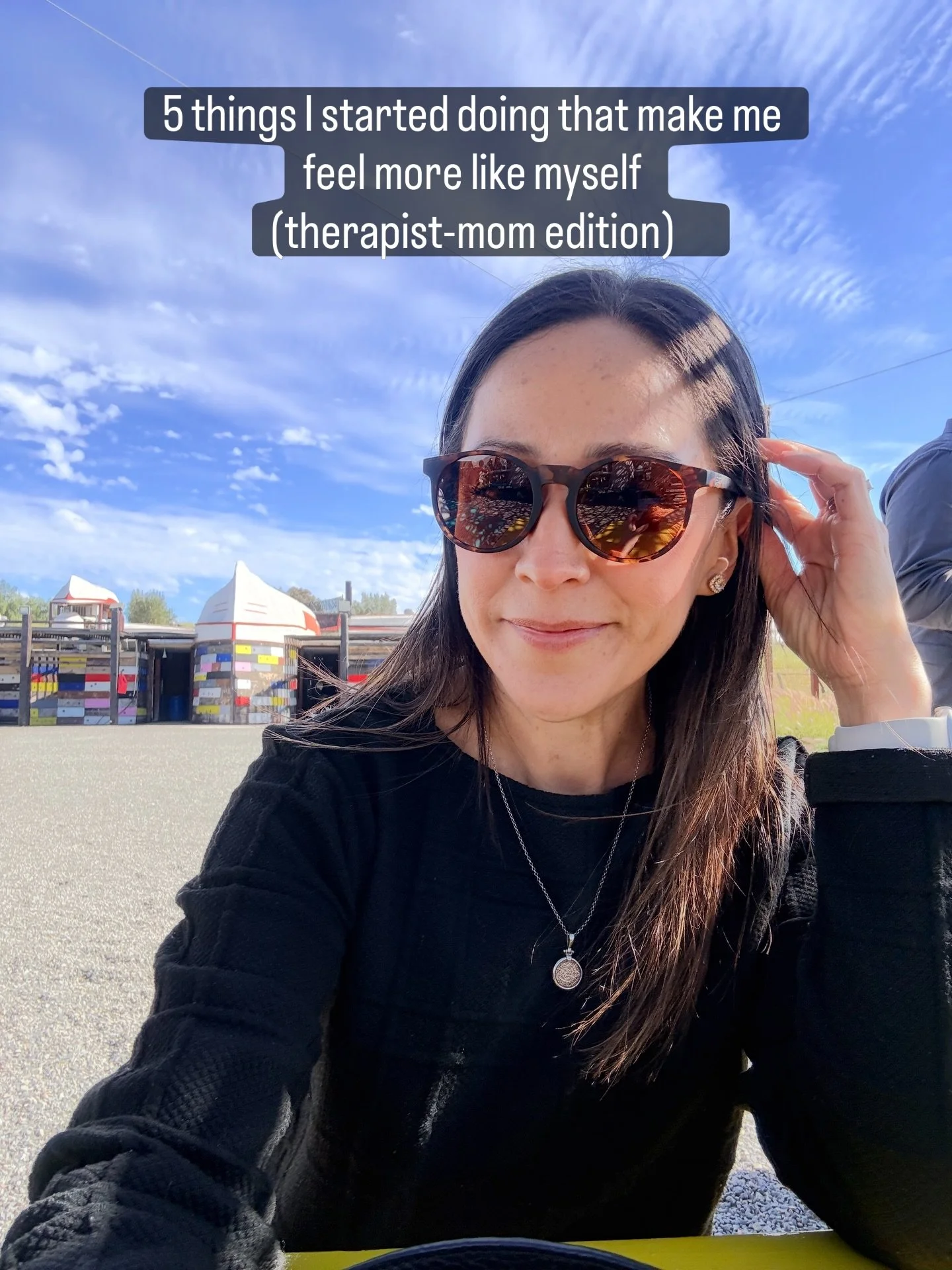 As a therapist who works with moms, I see how easy it is to disappear inside of motherhood.

The mental load.
The overstimulation.
The constant emotional availability.

So I started doing small, intentional things like drinking my coffee in peace bef