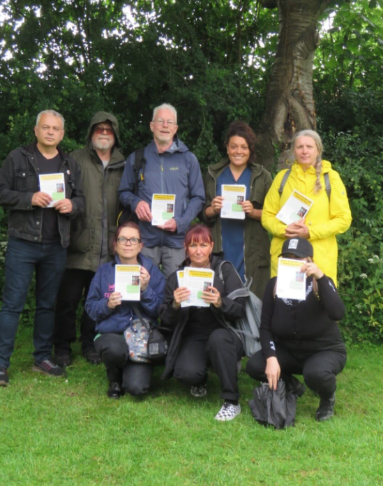 Locals to Pear Tree Lane Farm campaigning against the intensive chicken unit in Lincolnshire. 