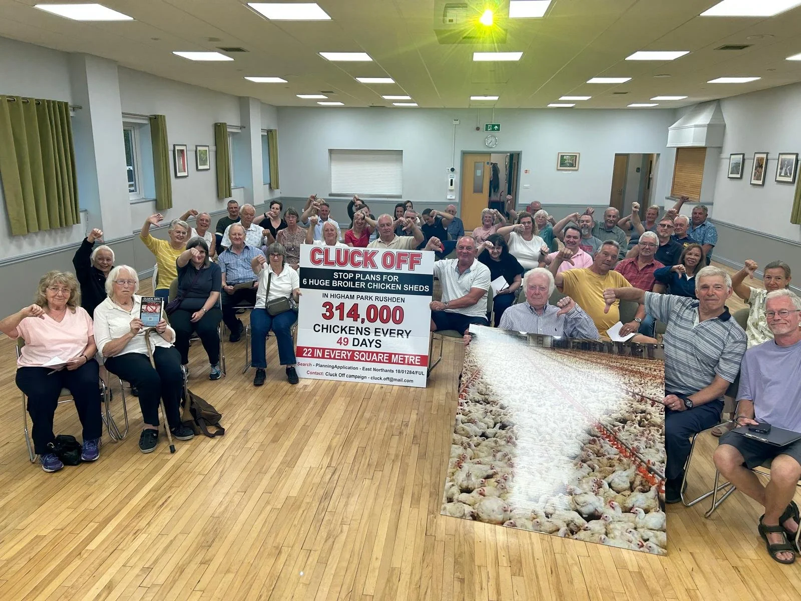 Locals Tell Factory Farm to ‘Cluck Off’ at Packed Residents’ Meeting