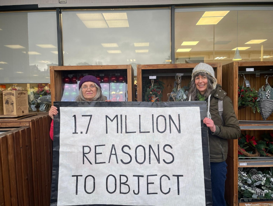 Well House Farm being protested against by locals in Northumberland. 