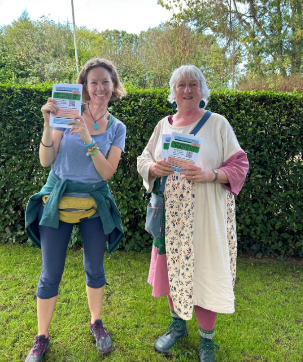 Devon residents celebrating a win after reversing the planning permission of Northcombe Farm, an intensive dairy farm! 