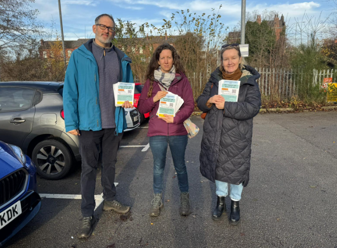 Bolton locals raising awareness of Borsdane Farm, an intensive dairy farm. 