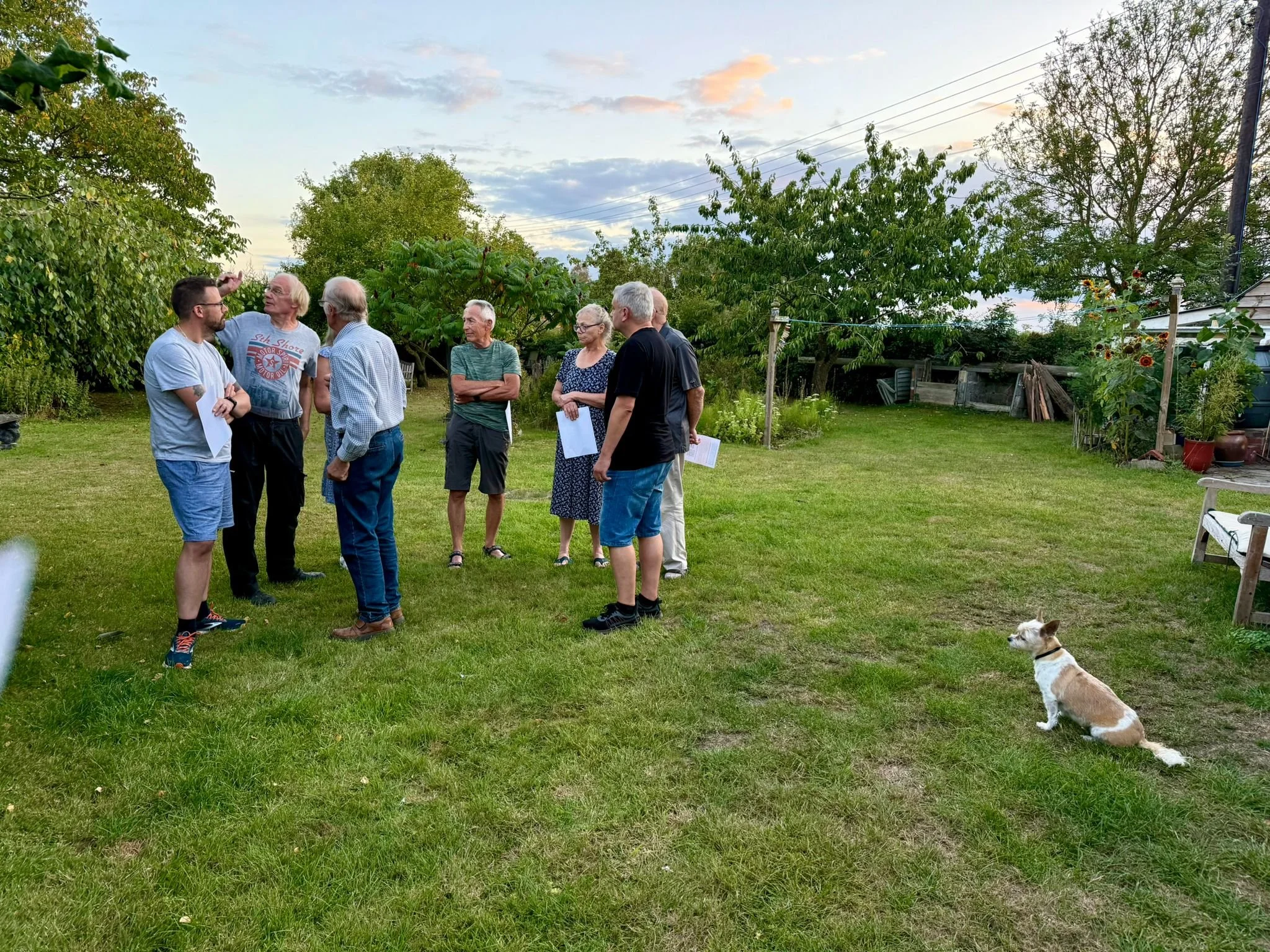 Local residents in East Lindsey, Lincolnshire campaigning against Grange Farm, an intensive chicken unit. 
