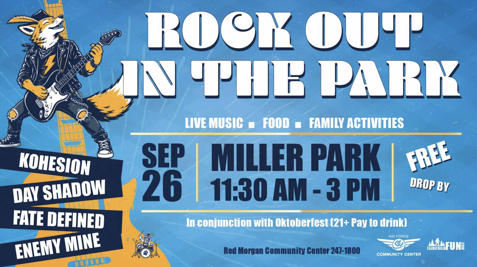 Rock Out in the Park Flyer