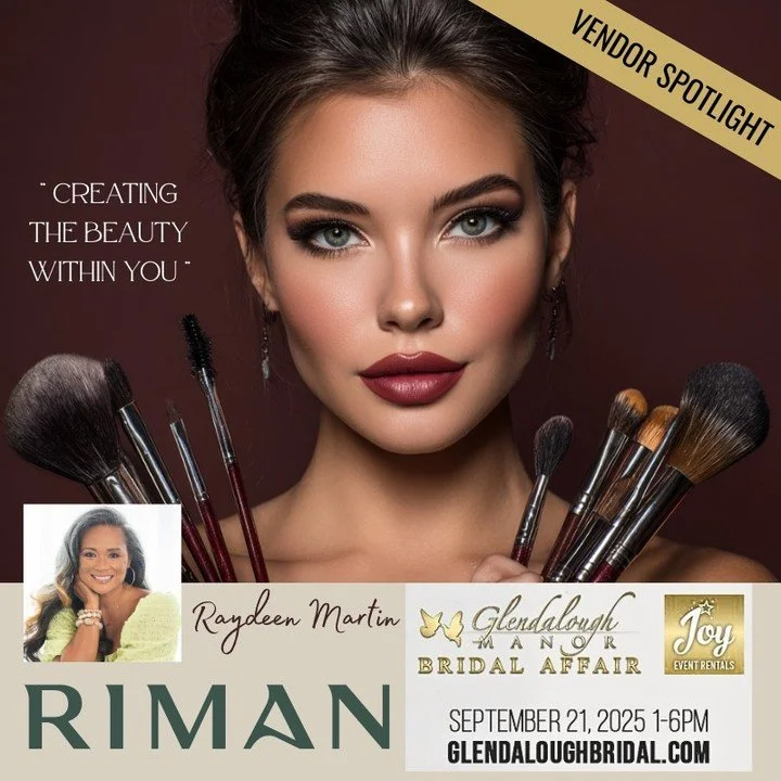 🎟 REGISTER FREE NOW &rarr; GlendaloughBridal.com
💄 Vendor Spotlight: Creating the Beauty Within You by Raydeen Martin &ndash; Bridal Glam That Radiates From Within ✨
Find her at Booth Space #18!

Hey friends! If you&rsquo;re a bride-to-be dreaming 