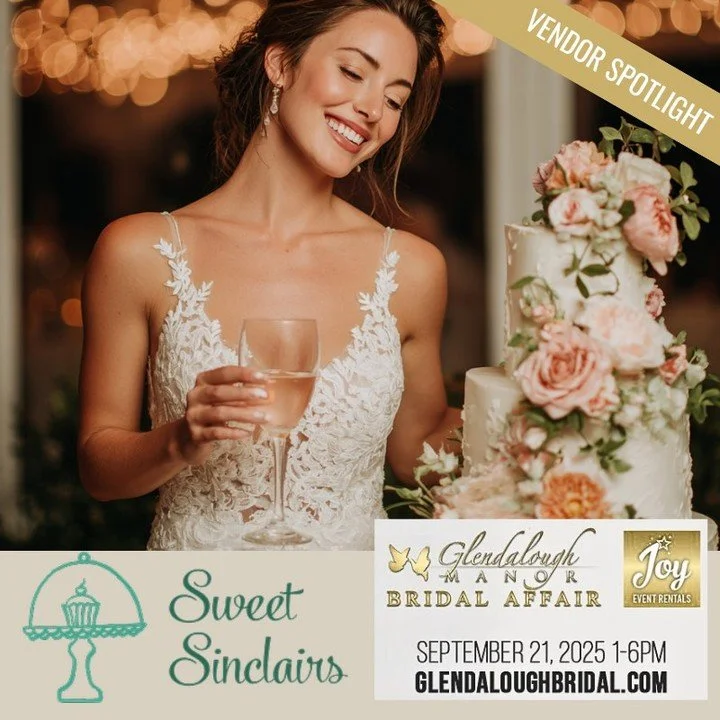 🎟 REGISTER FREE NOW &rarr; GlendaloughBridal.com

🔥 Vendor Spotlight: Sweet Sinclairs &amp; Co &ndash; Heartfelt Treats &amp; Handmade Celebrations 🍰
📍 Come meet Stacie at Booth Space #23

Hey friends! If you love celebrating with creativity, col
