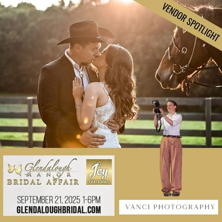 🎟 REGISTER FREE NOW &rarr; GlendaloughBridal.com

🔥 Vendor Spotlight: Vanci Photography &ndash; Capturing Love, One Frame at a Time 📸
📍 Come meet Jenny at Booth Space #22

Hey friends! If you're looking for wedding photos that feel authentic, emo