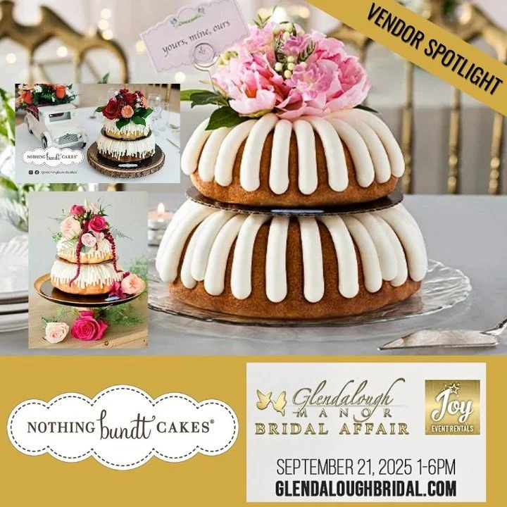 🎟 REGISTER FREE NOW &rarr; GlendaloughBridal.com
🔥 Vendor Spotlight: Nothing Bundt Cakes &ndash; Sweet Elegance for Every Celebration 🎂
📍 Come visit them at Booth Space #29

Hey friends! Looking for a wedding cake that&rsquo;s as delicious as it 