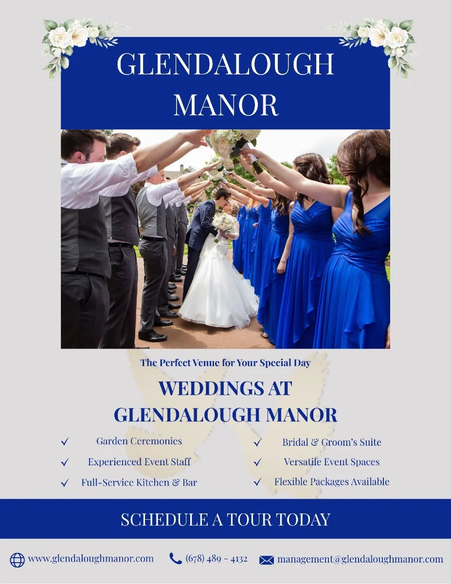 Your Dream Wedding Starts Here 💒✨
Celebrate your love at Glendalough Manor, where timeless charm meets modern elegance. Whether you're planning a grand celebration or an intimate ceremony, our versatile spaces and dedicated staff are here to make ev