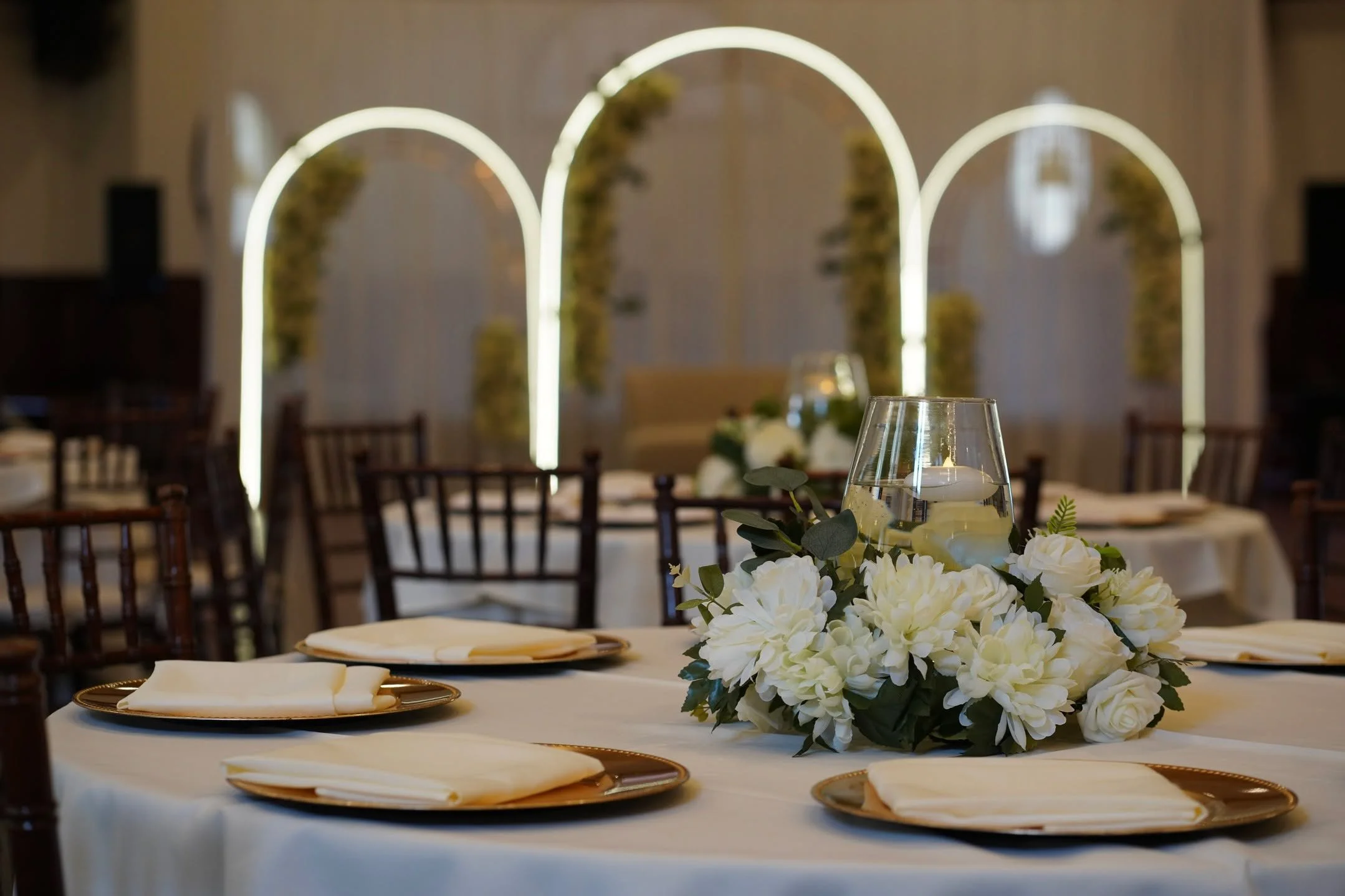 ✨🤍 From intimate gatherings to grand celebrations, our hall transforms beautifully for every love story.
Here&rsquo;s a glimpse of a recent wedding setup &mdash; timeless, elegant, and ready for unforgettable moments. ✨🤍
