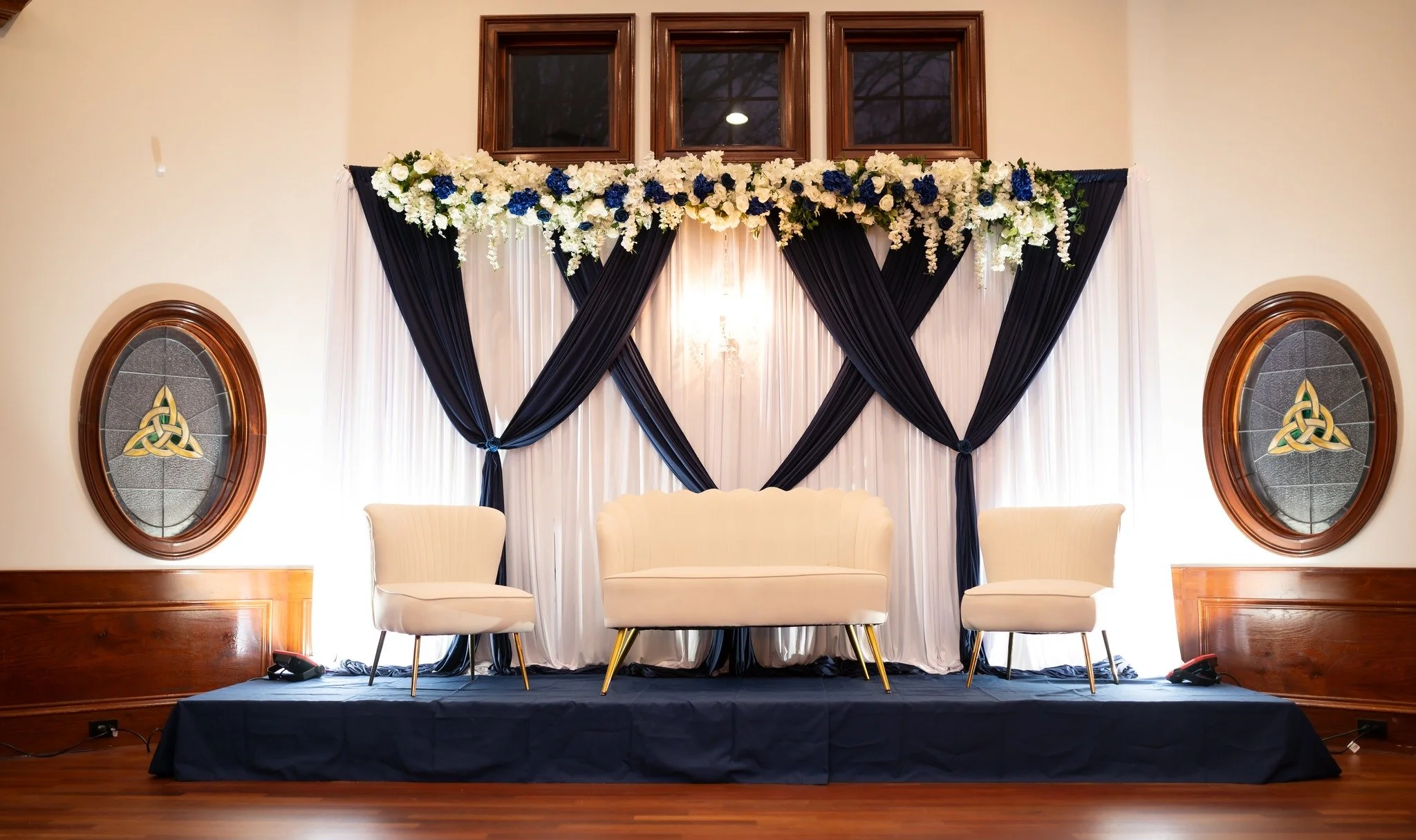 Photo 3: Grand ballroom wedding venue at Glendalough Manor Tyrone GA

