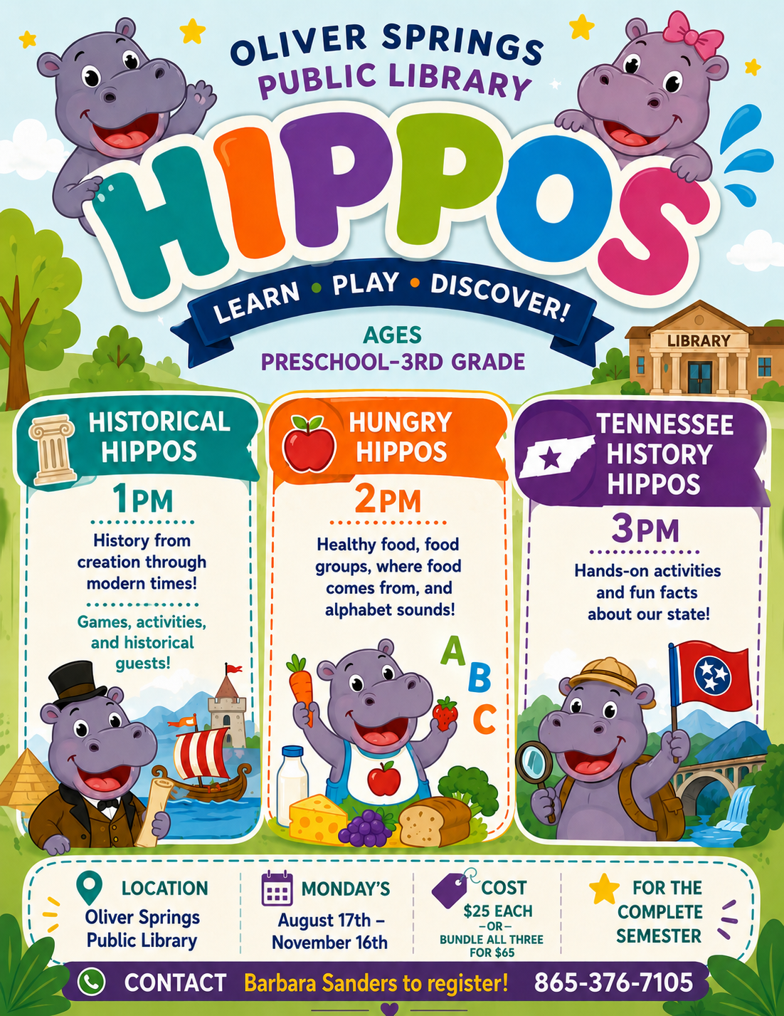 HIPPOS Learn. Play. Discover