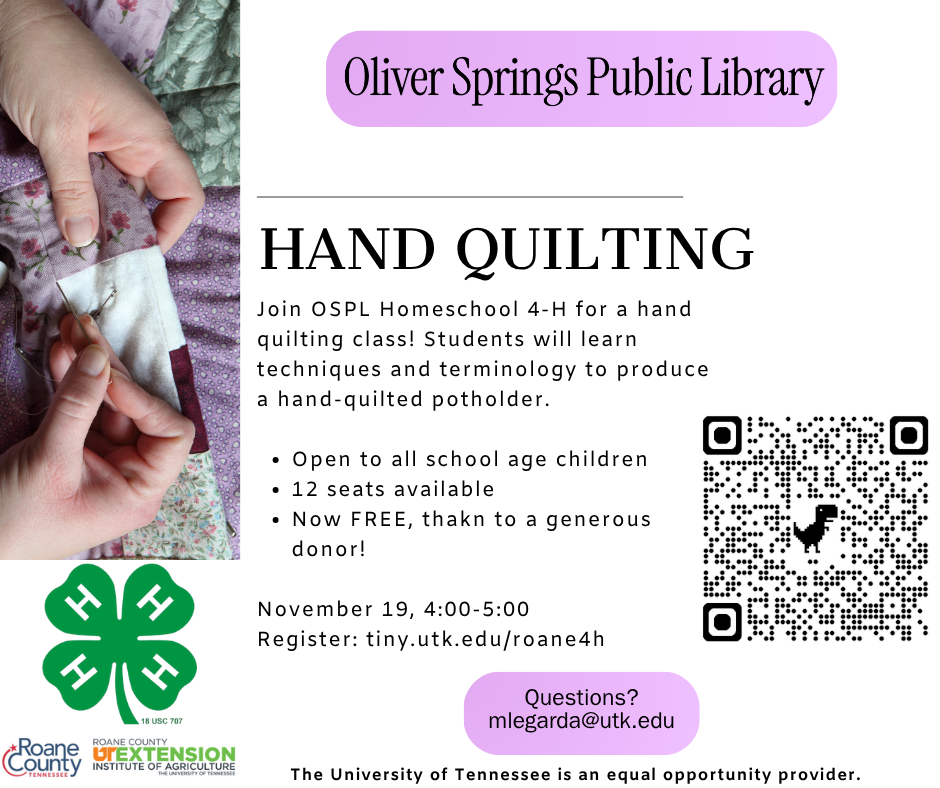 4-H Hand Quilting