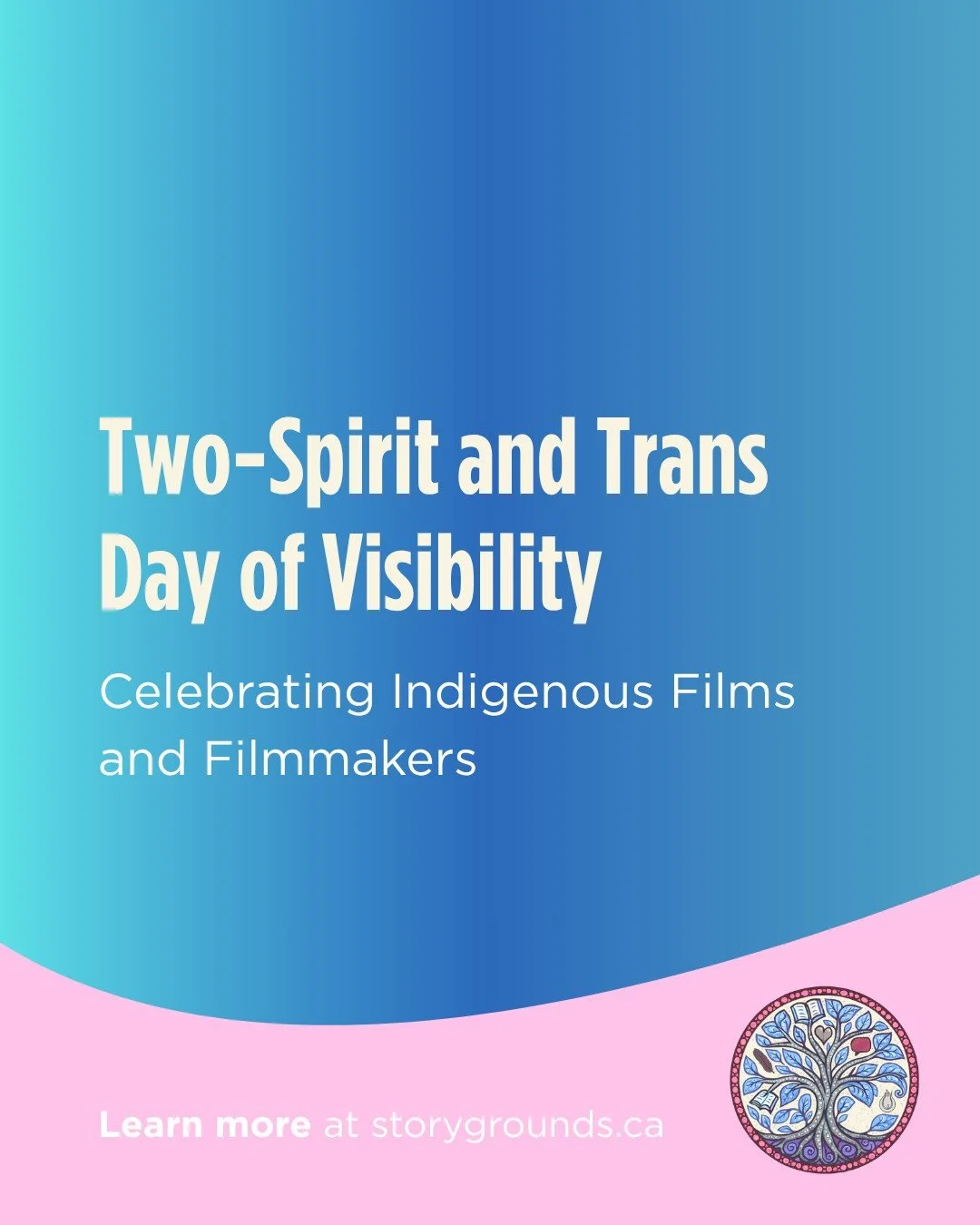 Today is Two-Spirit and Trans Day of Visibility, and at the Storygrounds, we would like to honour Two-Spirit and trans Indigenous films and filmmakers from the prairies, where much of our work takes place. (We are based in Brandon, MB!)

These filmma