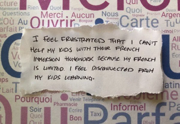 French immersion and disconnection