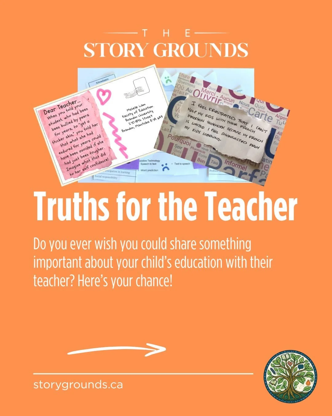 Here&rsquo;s a chance to share something important with your child&rsquo;s teacher! 💛

Using words, drawings, or anything that feels safe and comfortable, you can anonymously share your thoughts to help teachers better support families.

Sharing is 