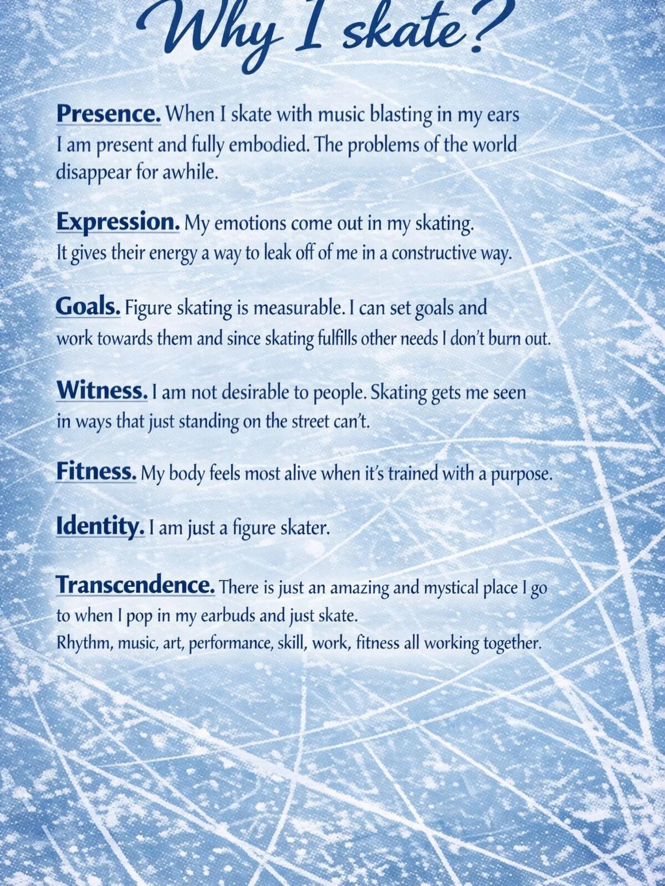 I am moving to Portland soon. The potential of reducing or eliminating skating makes me sick to my stomach.  I couldn&rsquo;t help but analyze why maintaining a practice at all cost, that many would call recreation, was so important to me. 

I think 