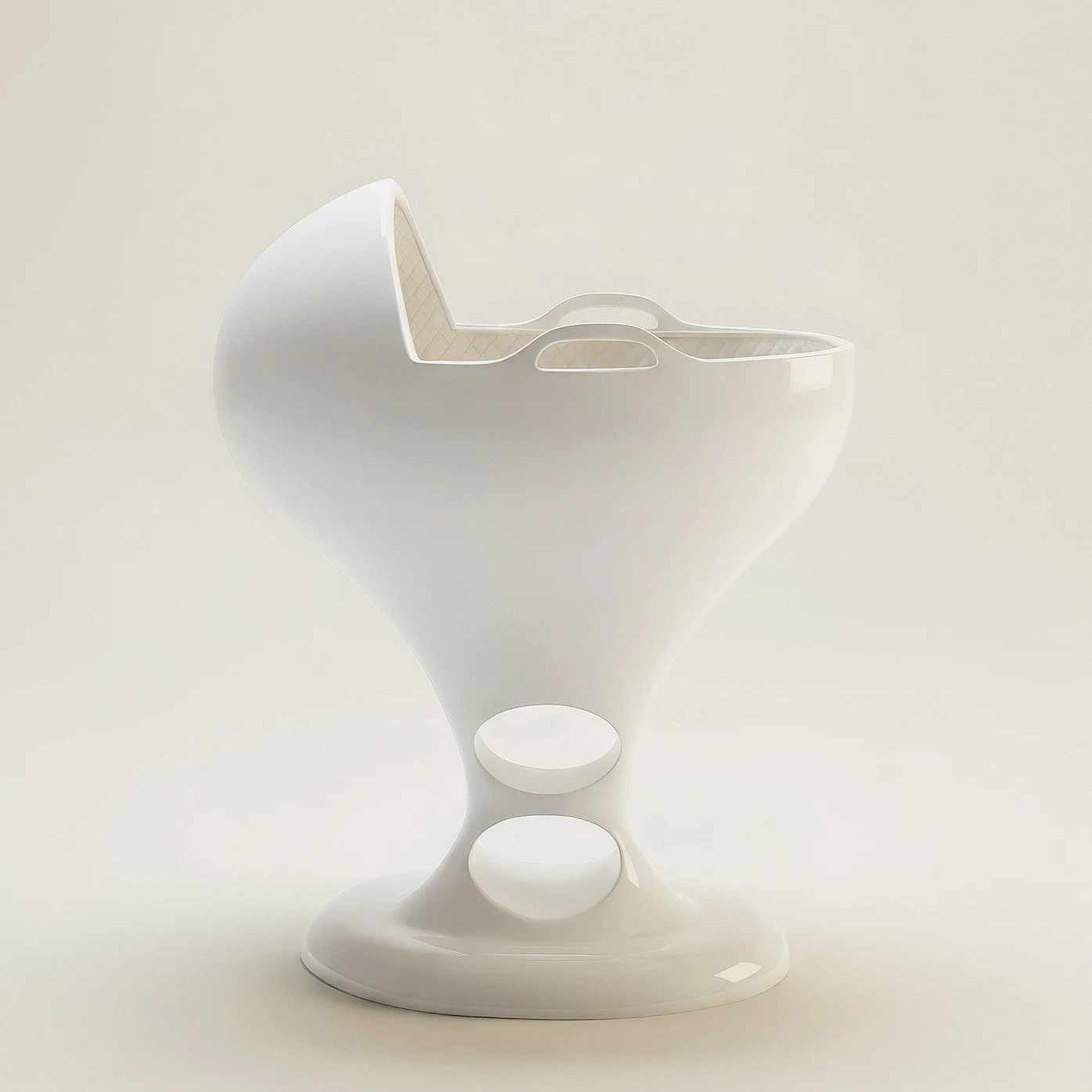 SUOMMO Dodo Bassinet, luxury baby bassinet in White Edition.