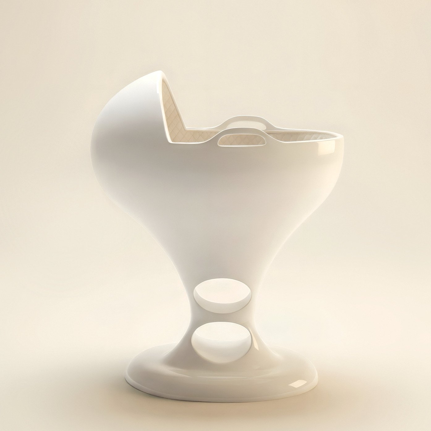 SUOMMO Dodo Bassinet, luxury baby bassinet in White Edition.