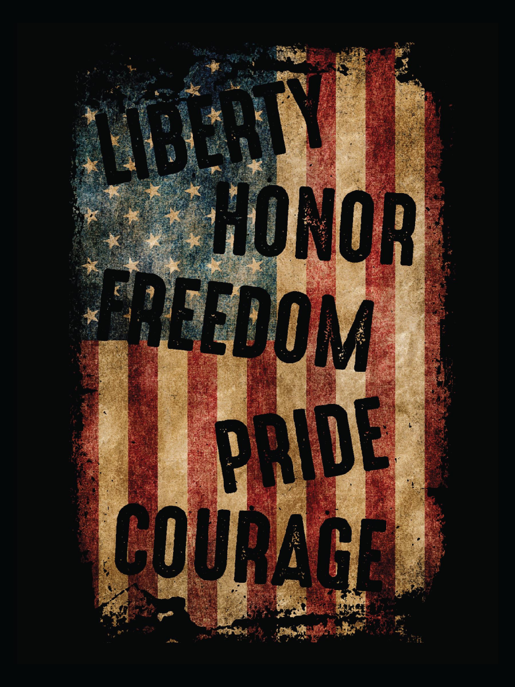 VINTAGE USA FLAG