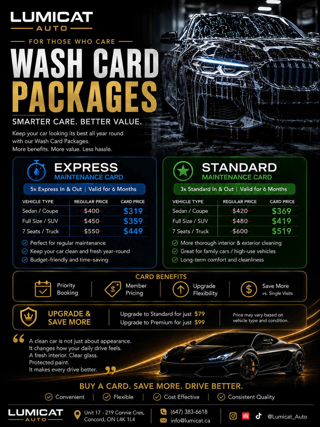 Car wash card