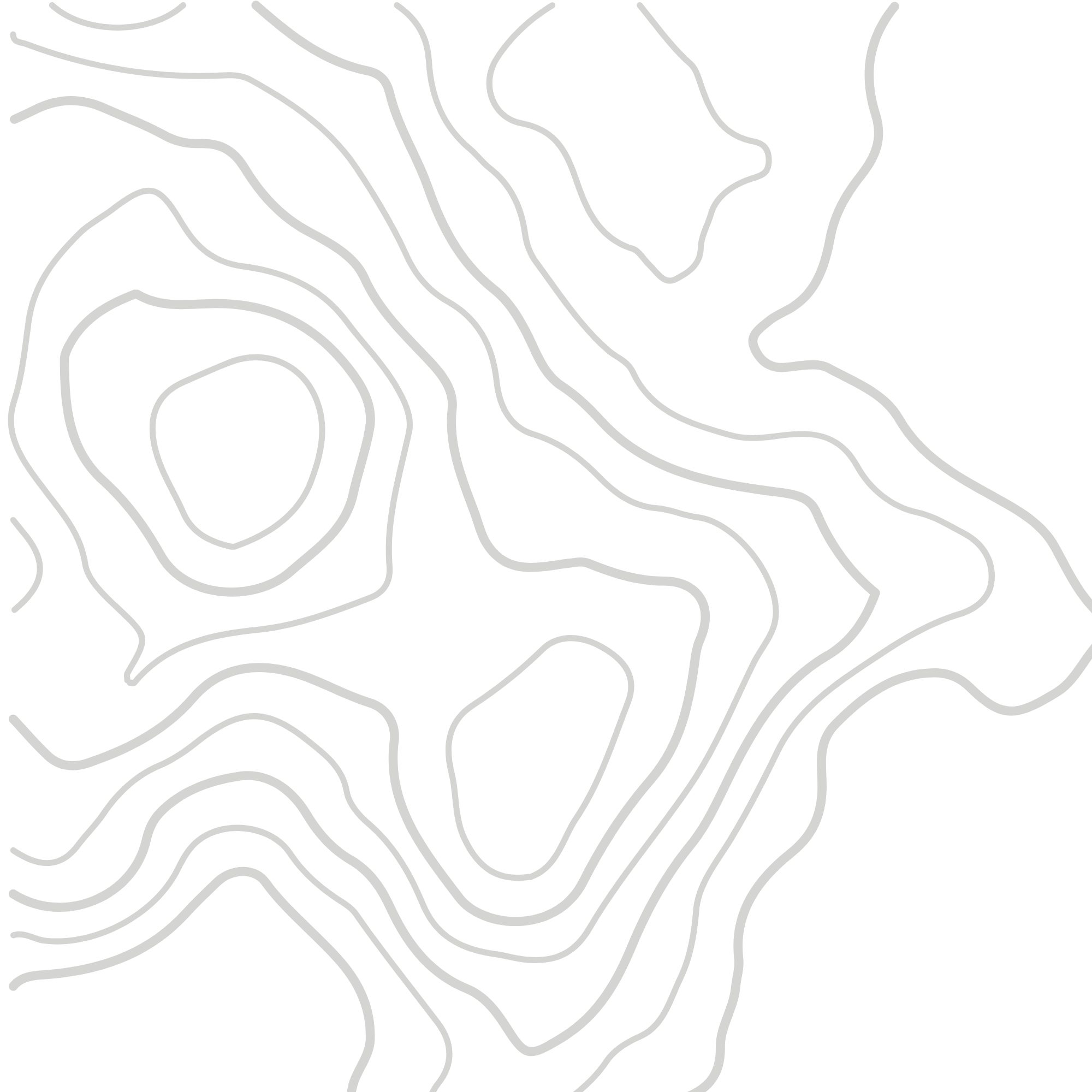 Black background with white contour lines resembling a topographic map.