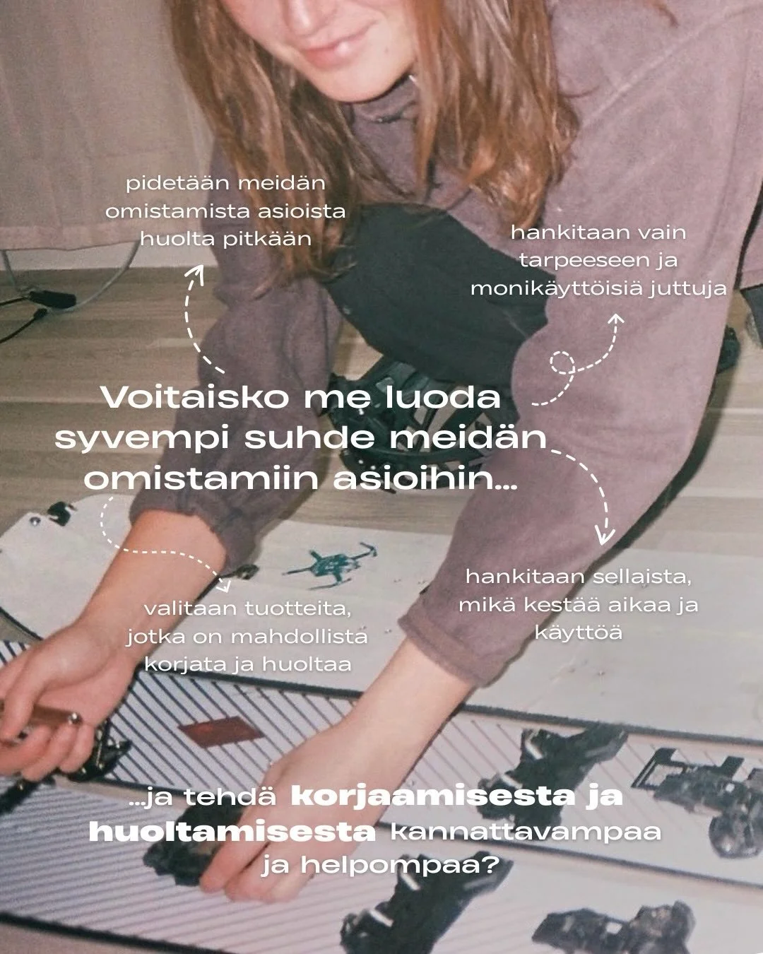 Miettik&auml;&auml;, jos vanhan korjaaminen ja huoltaminen olisi huomattavasti kannattavampaa kuin uuden ostaminen? T&auml;n&auml; p&auml;iv&auml;n&auml; t&auml;m&auml; ei useinkaan toteudu, vaan juuri p&auml;invastoin. Tuotteiden hintojen painaminen