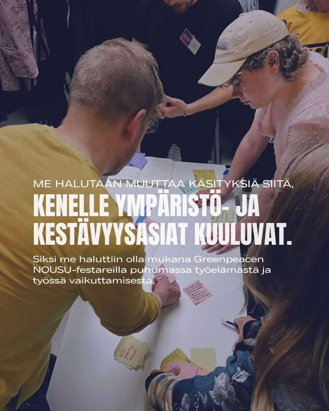Liian usein ymp&auml;rist&ouml;- ja kest&auml;vyysasiat yhdistet&auml;&auml;n vain perinteiseen aktivismiin tai ymp&auml;rist&ouml;alan ammattilaisiin. Samalla el&auml;&auml; sitke&auml; ajatus, ettei n&auml;ist&auml; teemoista olisi luontevaa puhua 
