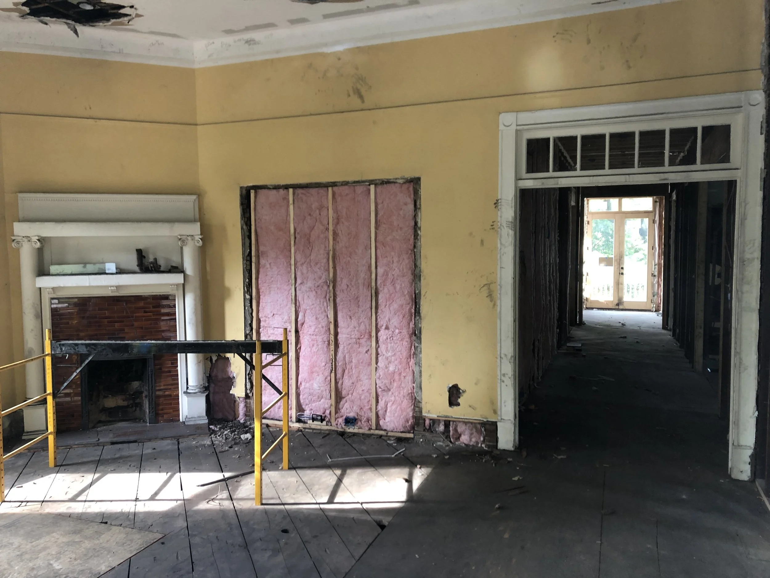 The "before" version of the front living room