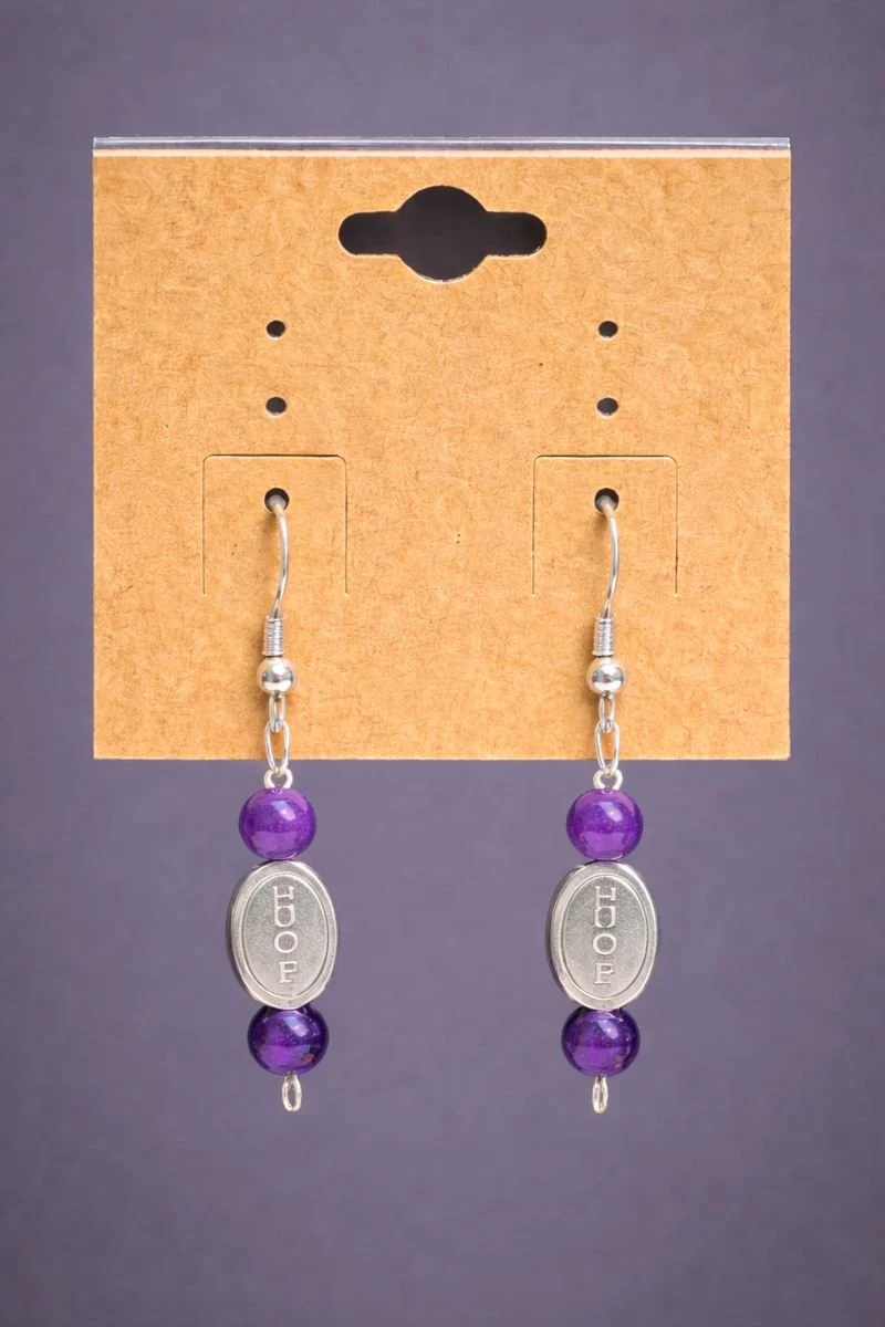 Amethyst and Hope Earrings