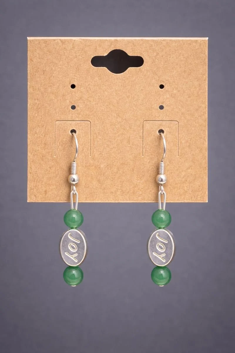 Green Aventurine and Joy Earrings