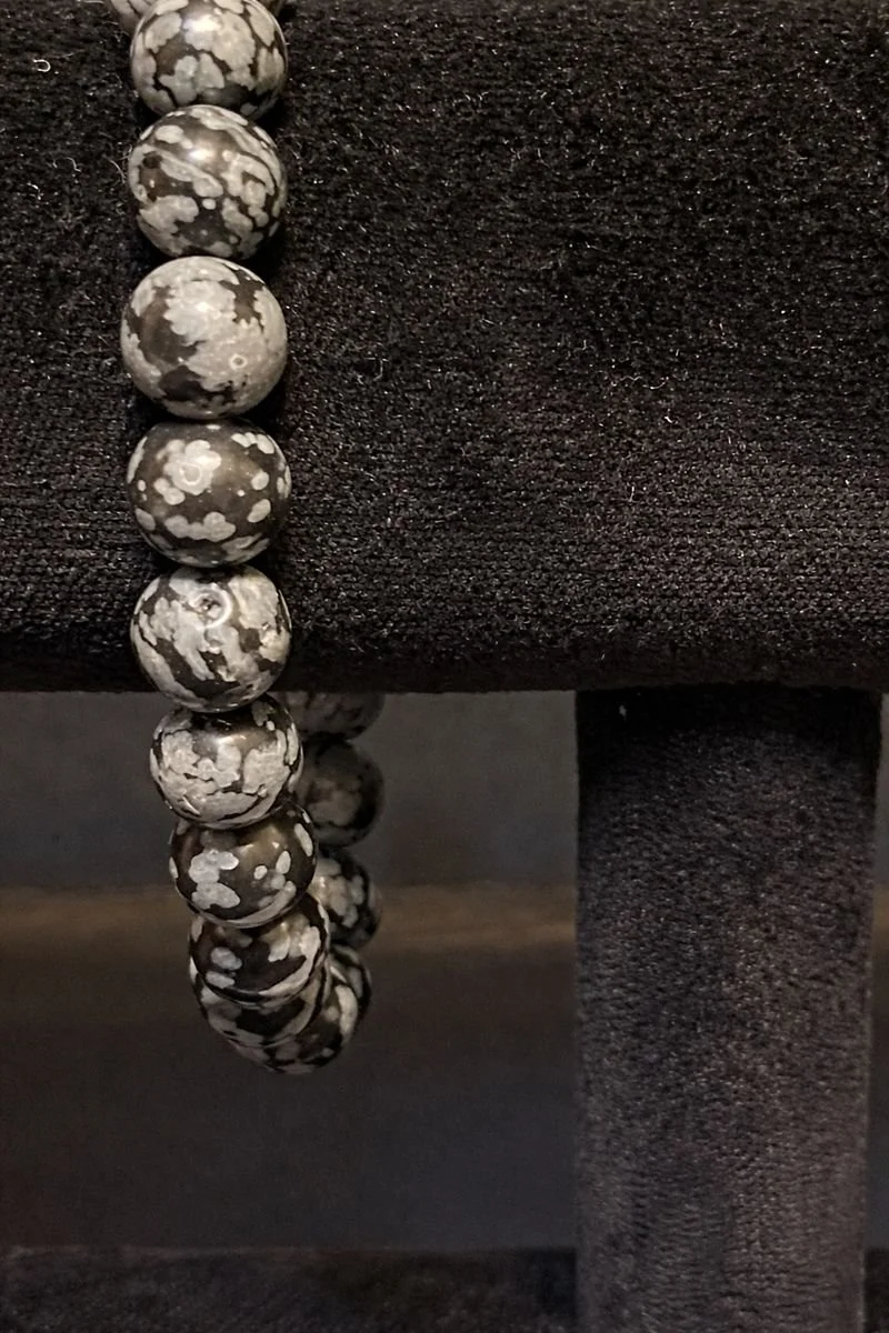 Snowflake Obsidian Bracelet