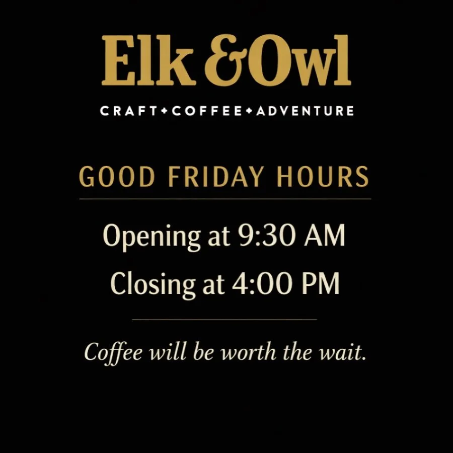 Good Friday, slightly slower start.

Open 9:30am &ndash; 4pm ☕️ 

Coffee will be worth the wait.

📍708 Main Ave W
🌐 elkowl.ca