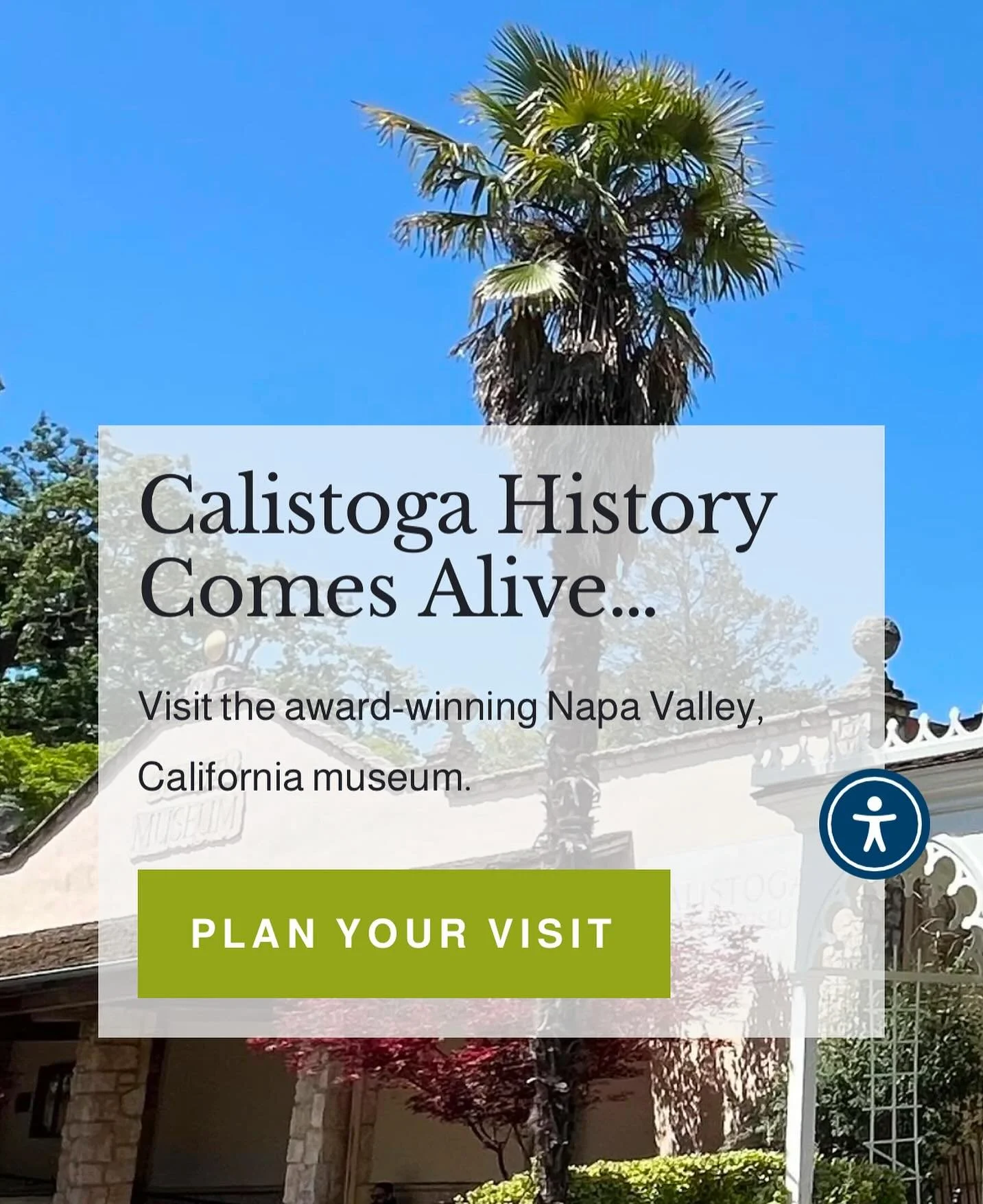 Our gorgeous new website launched today! Come in and take a look around. #newwebsite #clean #elegant #modern #accessible #inviting #explore #historicalmuseum #thisiscalistoga