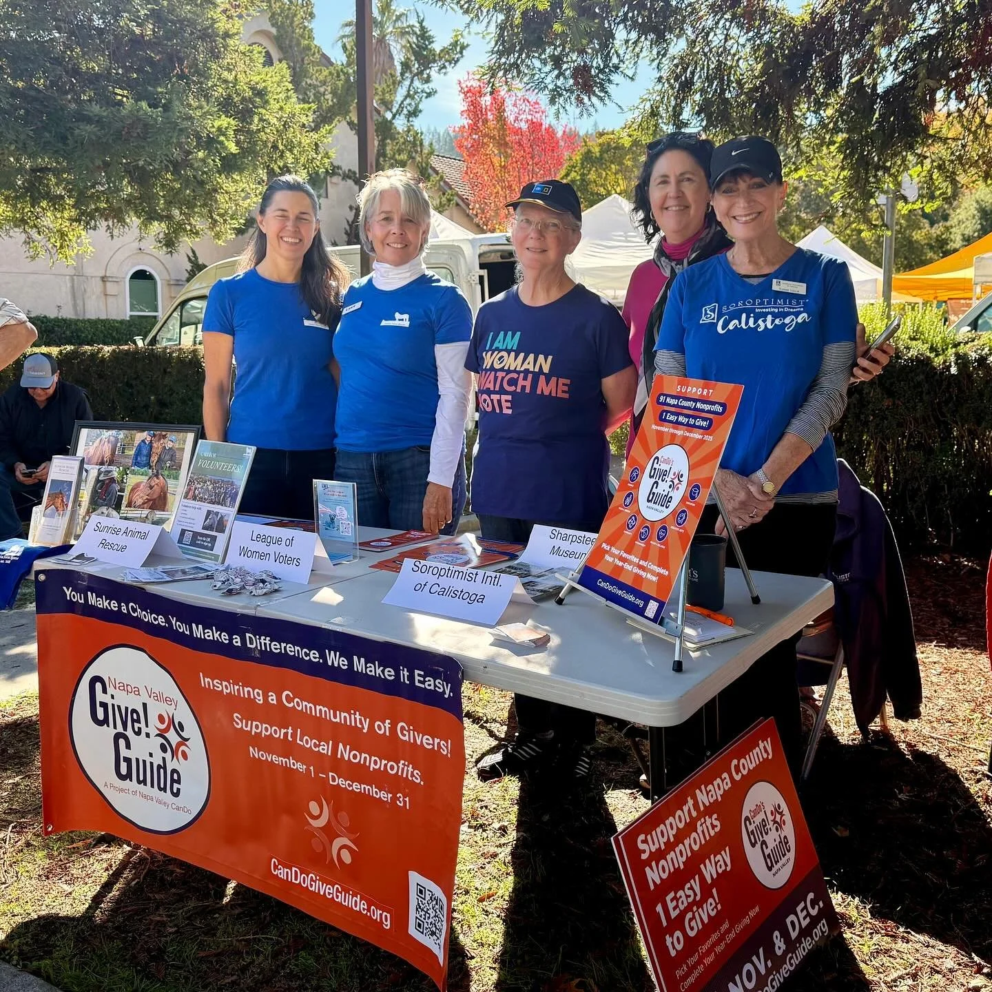 Proud to team up with some of our fellow Calistoga nonprofits which are in the @napavalleygiveguide this year. Our info table will be at the @calistogafarmersmarket this Saturday to let folks know more about our organizations, and how they can suppor