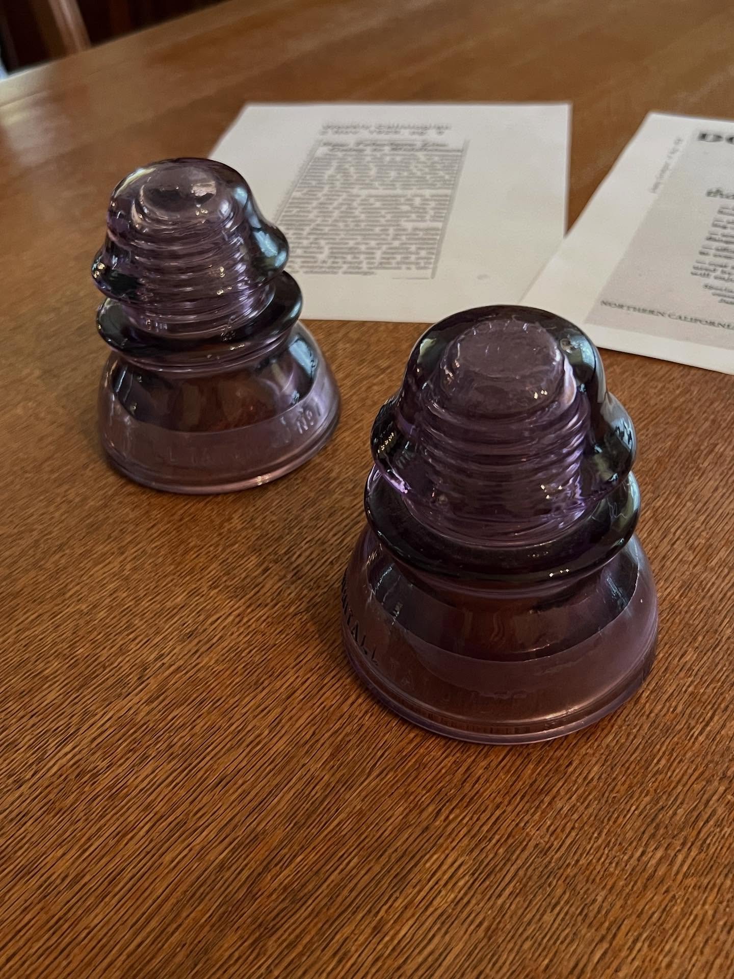 Each month, @sharpsteenmuseumcalistoga President Dean Enderlin starts our board meeting with a History Moment. This one focused on the expansion of telephone service between Calistoga &amp; Middletown nearly a century ago, when glass insulators were 
