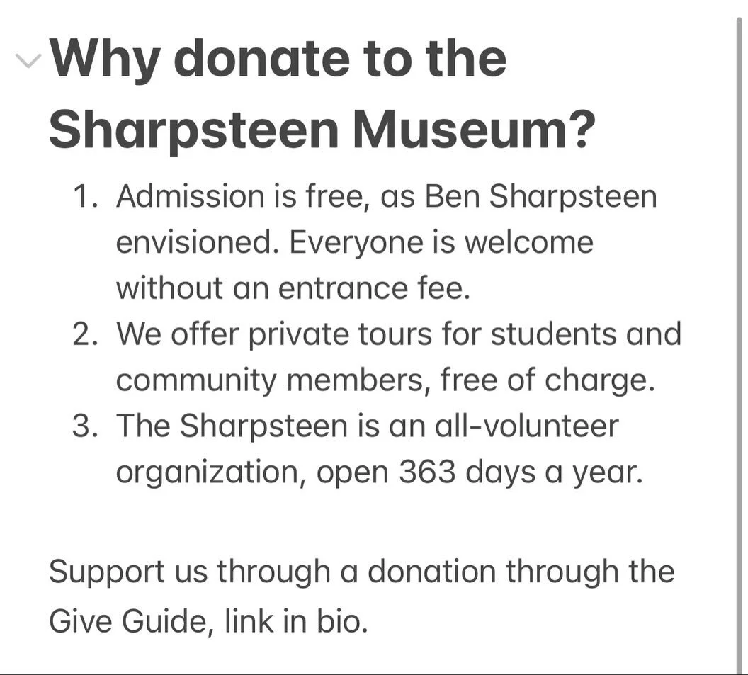 Why donate to this gem of a museum? Just a few reasons are mentioned here. You can support our all-volunteer educational mission with a gift starting at just $10 through the @napavalleygiveguide. Thank you!