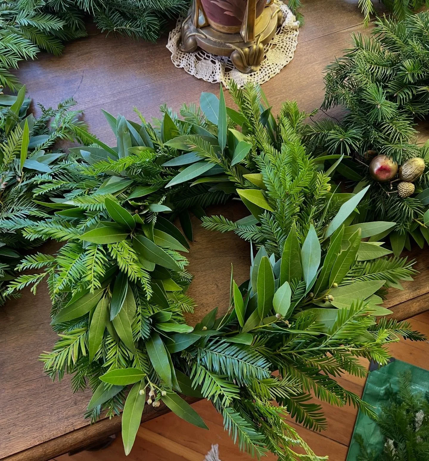 The @sharpsteenmuseumcalistoga elves are hard at work for the annual Wreath Sale, this Saturday, Dec. 6 from 9am - 1pm. Beautiful fresh green handmade wreaths and all kinds of holiday treats for everyone on your list. Come early; they sell out fast! 
