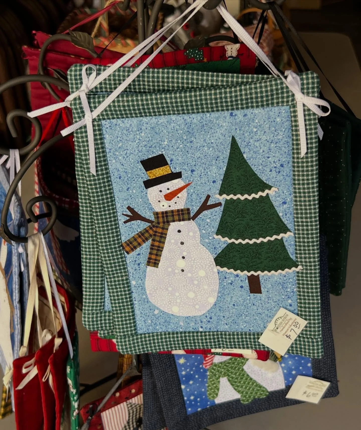 Sneak peek at just some of our handmade holiday treasures, ornaments, wreaths and swags that go on sale tomorrow at 9am. Each piece reflects one of our abundantly creative volunteer craft-elves. Come early for the best selection! Sat. Dec. 6, 9am-1pm
