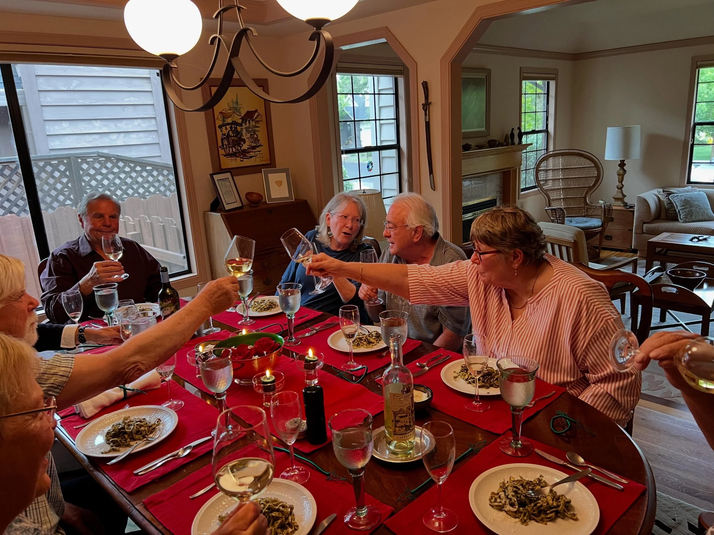 A delicious time was had by all at our Festa Italiana dinner, a live auction lot at last year&rsquo;s Instant Wine Cellar event. Thank you to Leonard &amp; Jennifer LaBranche for their generous support! The inspired hosts were Pat &amp; Dave Larsen, 