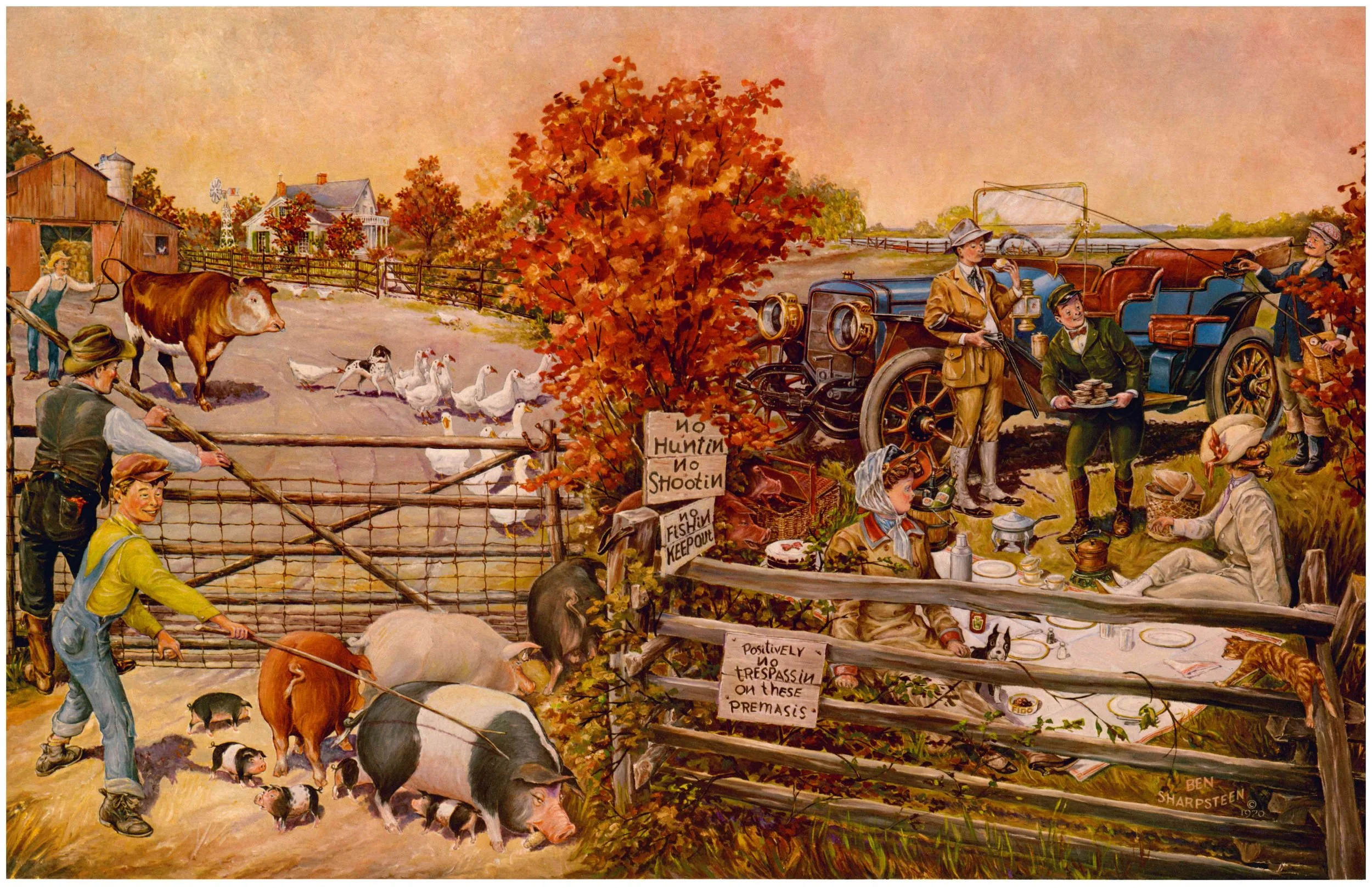 Lozier and the Picnic - 11" x 17"