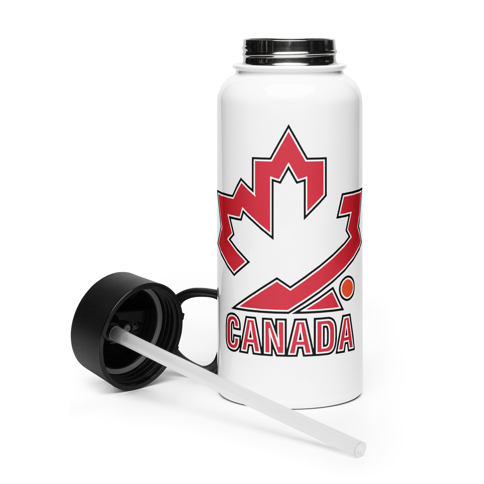Team Canada Ball Hockey Stainless Steel Water Bottle