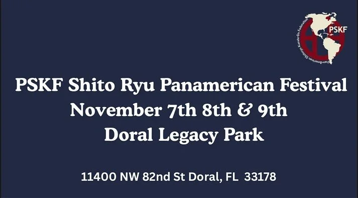 Important information for the Panamerican Shitoryu Festival 2025 🚨 

Here are some important details on this weekend event. Please go through all the slides.