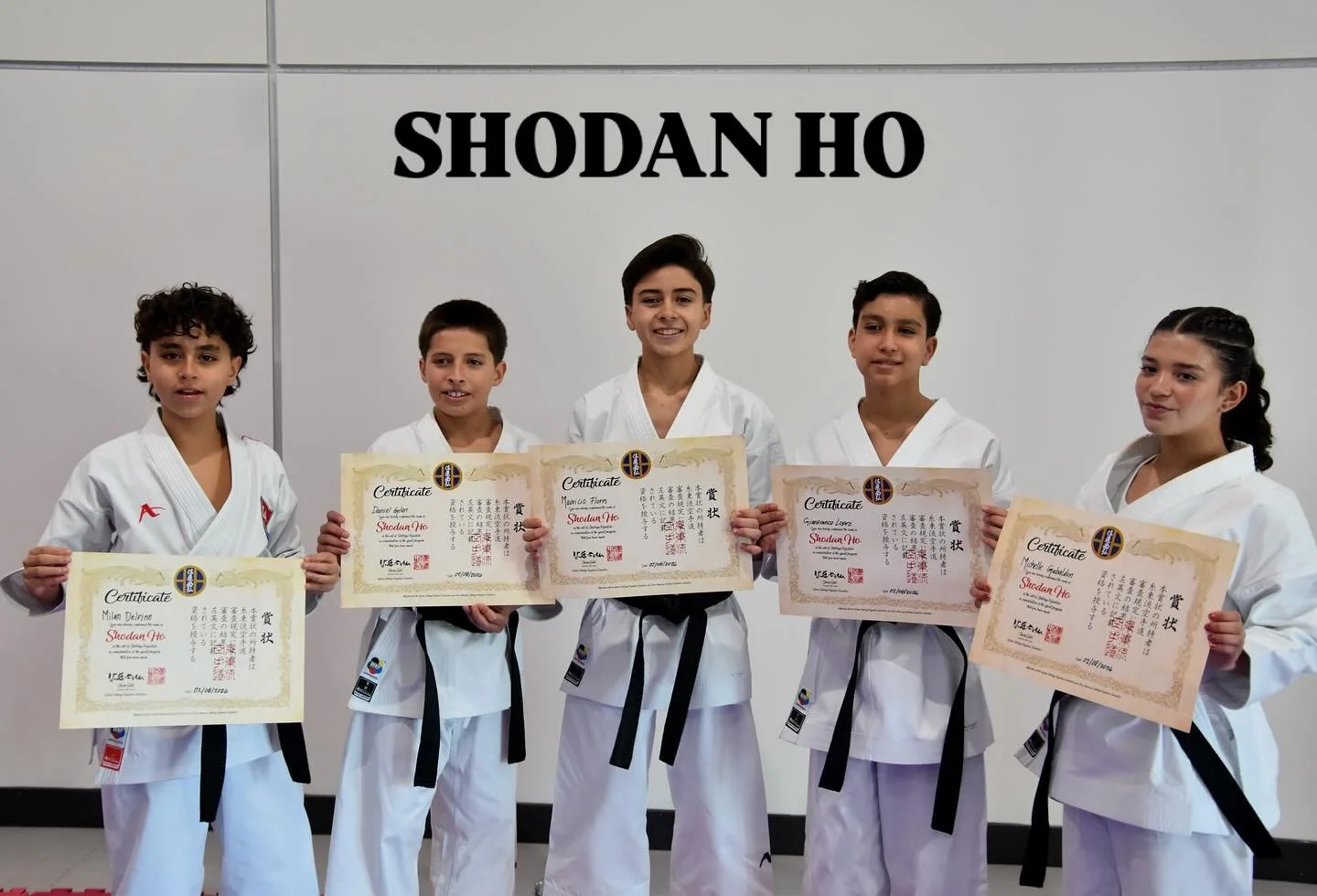 BLACK BELTS !! 🥋 
Huge congratulations to our new black belts of the dojo:
&bull;MILAN DELFINO
&bull;DANIEL GLEN
&bull;MAURICIO FLORES
&bull;GIANFRANCO LOPEZ
&bull;MICHELLE GABALDON. 
A lifetime of hard work and dedication leading to this very speci