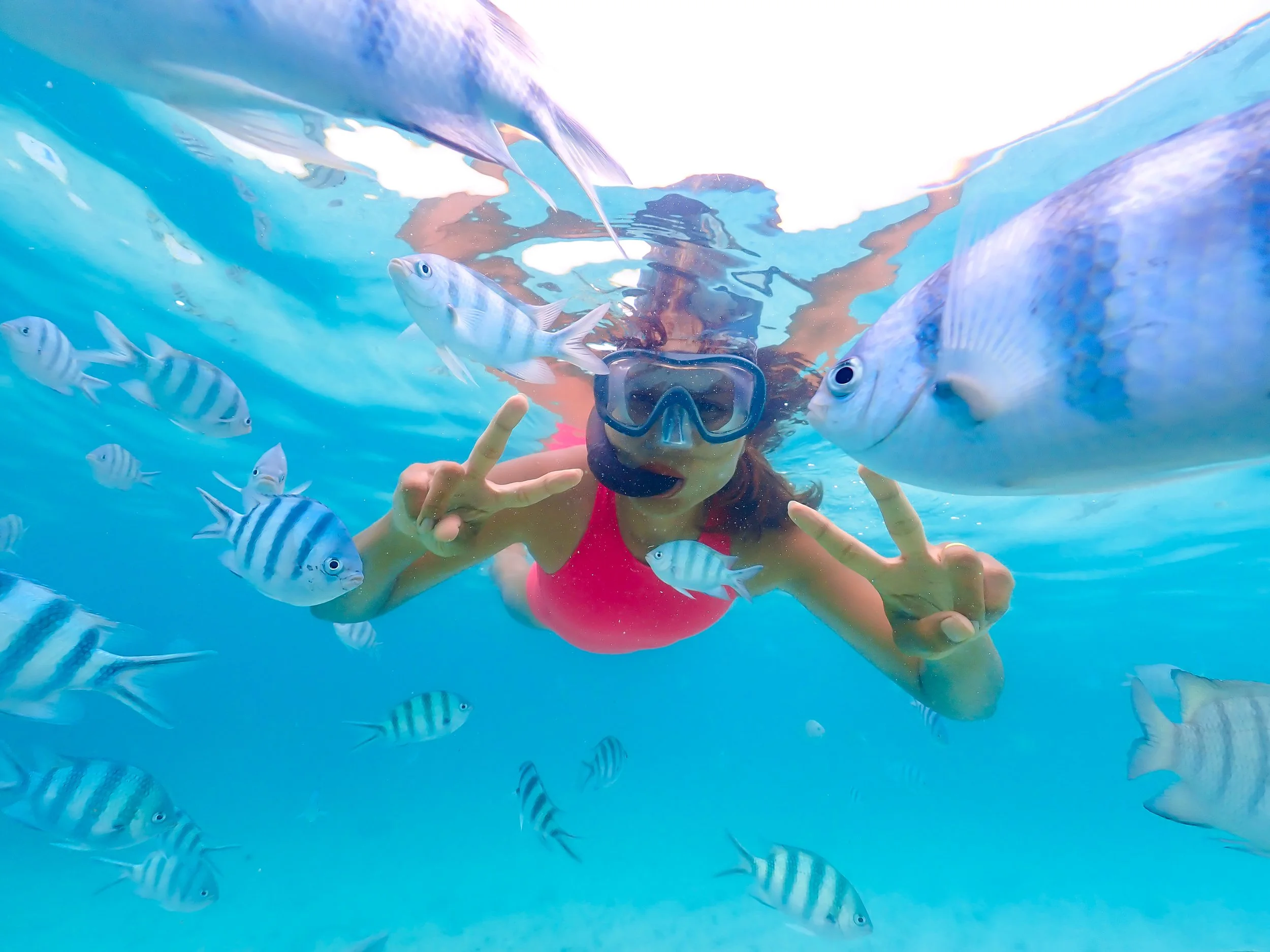 Snorkeling by the Arch Image 2