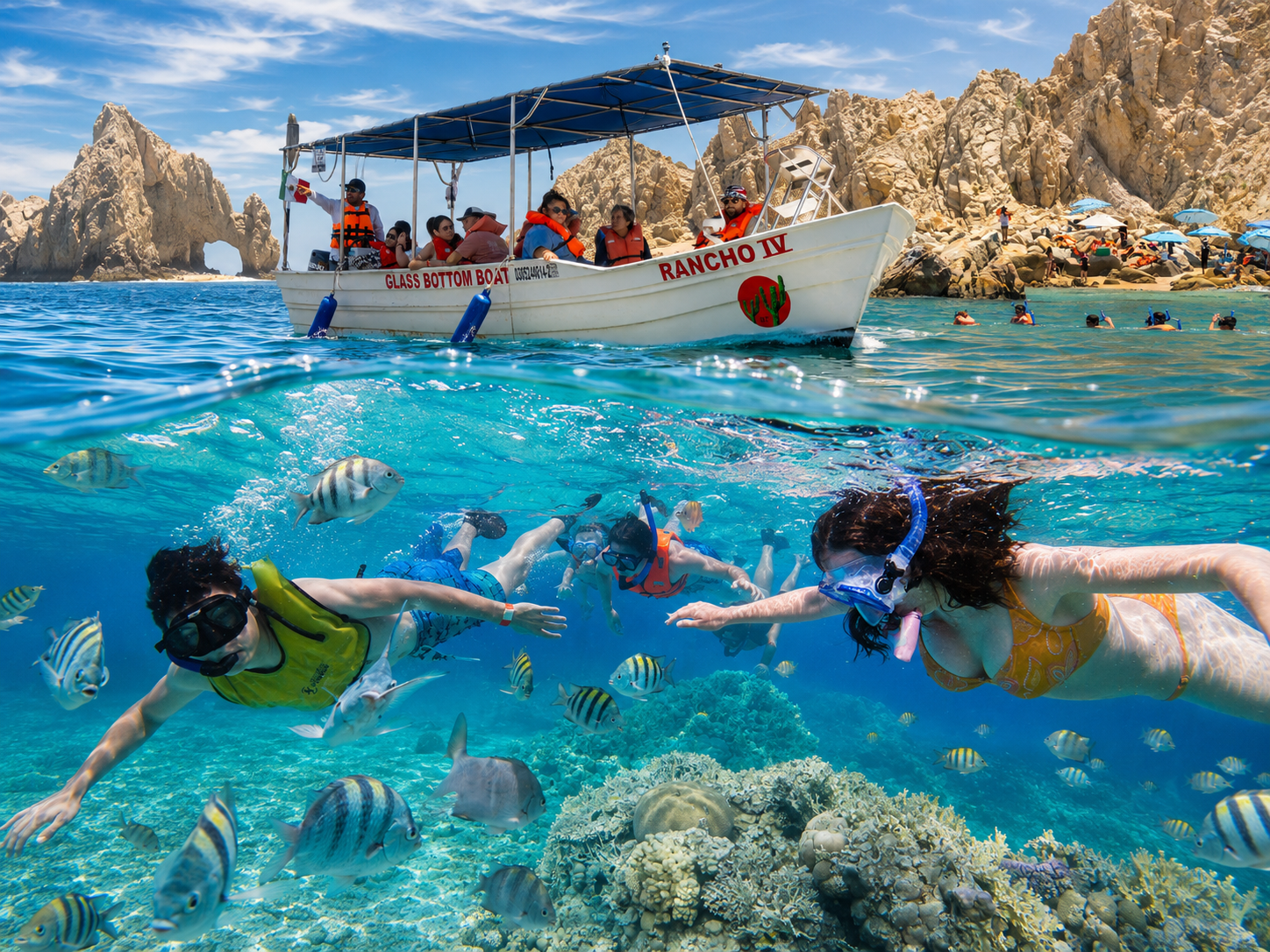 Snorkeling by the Arch