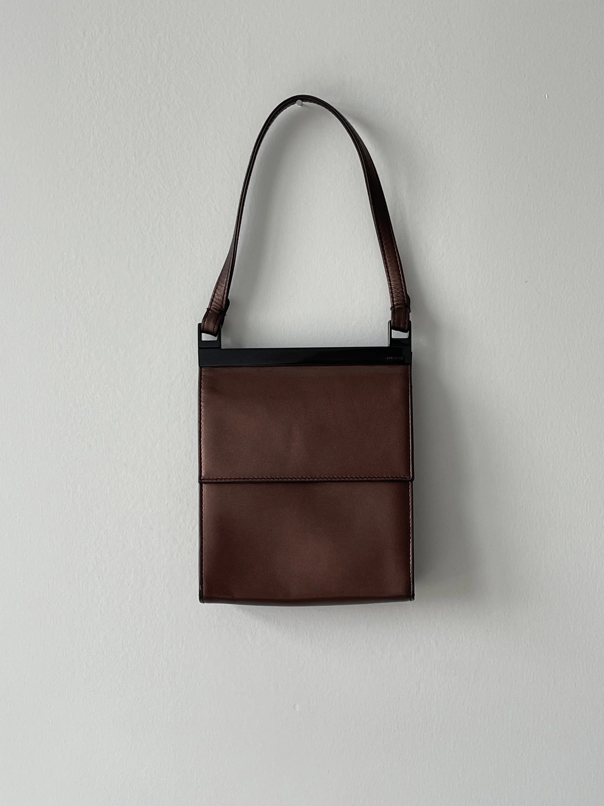 Tom Ford Gucci Brown Leather Evening Bag